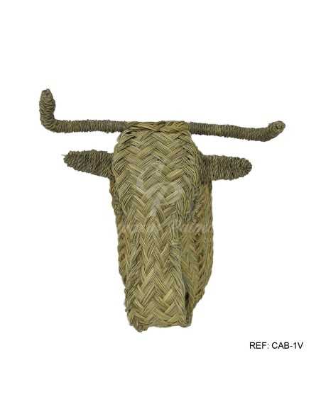Cabeza vaca esparto animal