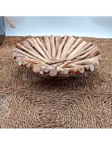 Plato madera Zazi