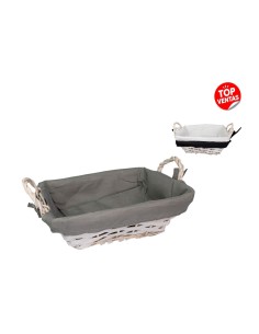 CESTO RECTANGULAR ASAS BLANCO